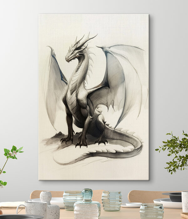 Disegno di un drago Quadri Disegno di un drago