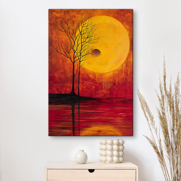 Quadri Quadri Un albero e la luna sullo sfondo (COD: s40005)