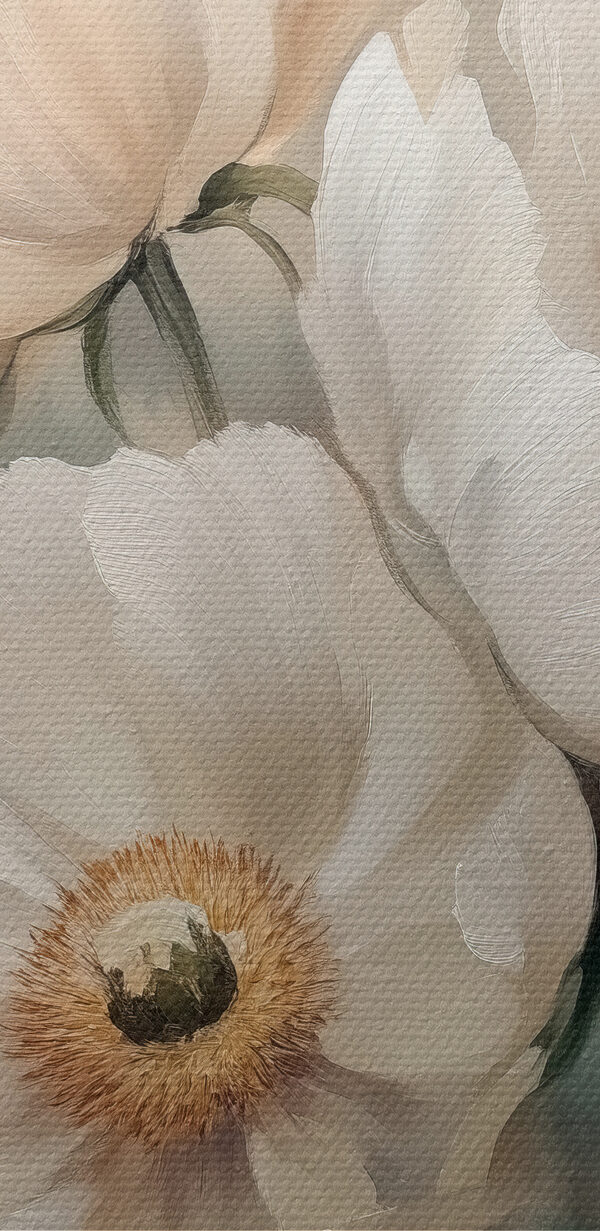 Painting of white flowers