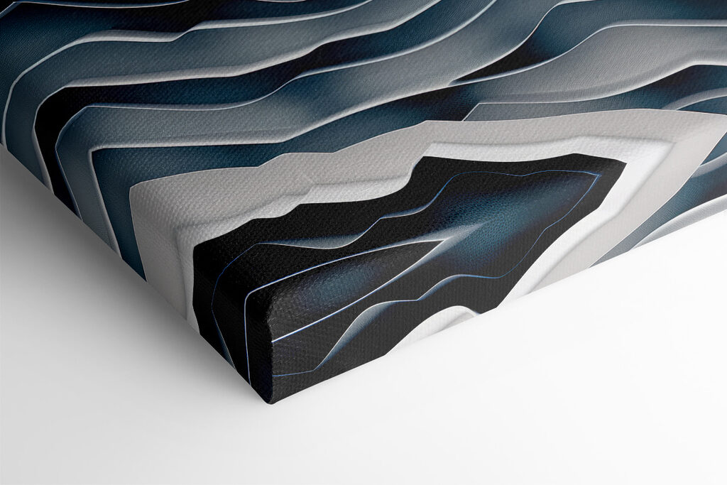 Paper cut out of mountains