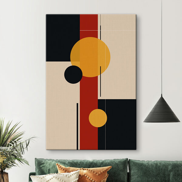 Quadri Opera d'arte dai colori vivaci con cerchi e linee (COD: s39897) Quadri Quadri Opera d'arte dai colori vivaci con cerchi e linee (COD: s39897)