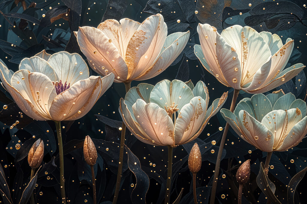 Elegant flowers with delicate details Elegant flowers with delicate details