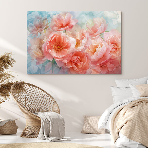 Quadri Quadri Mazzo di fiori rosa (COD: s40032)