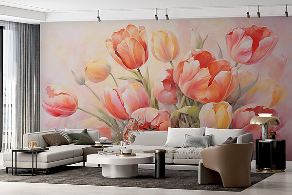 Pittura di fiori su sfondo bianco Pittura di fiori su sfondo bianco