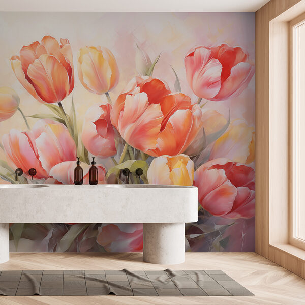 Pittura di fiori su sfondo bianco Pittura di fiori su sfondo bianco
