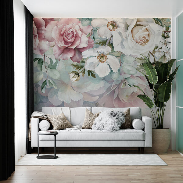 Pittura di fiori su una superficie Pittura di fiori su una superficie