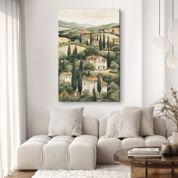Quadri Paesaggio con case e alberi (COD: s40082) Quadri Quadri Paesaggio con case e alberi (COD: s40082)