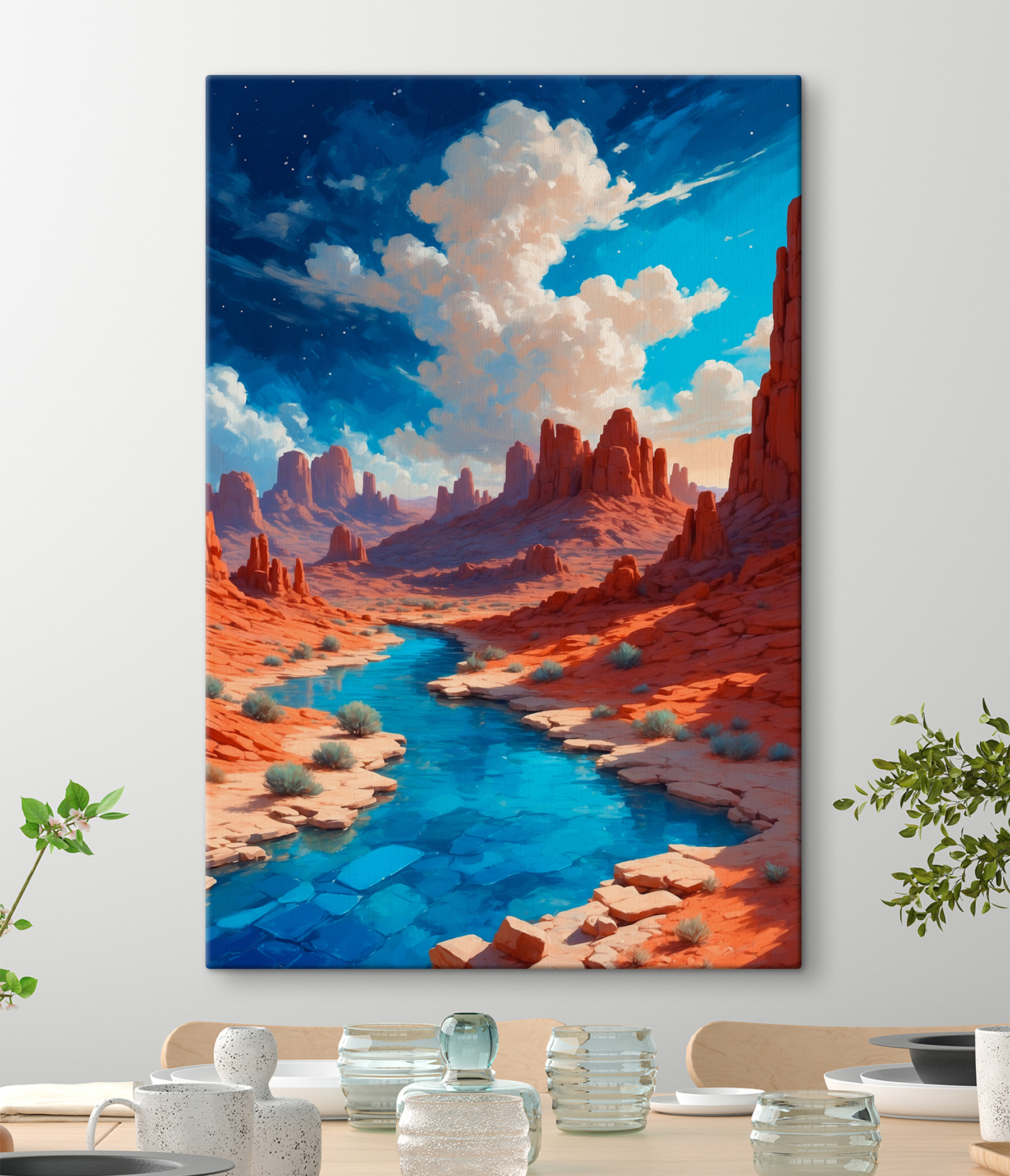 River running through a desert River running through a desert