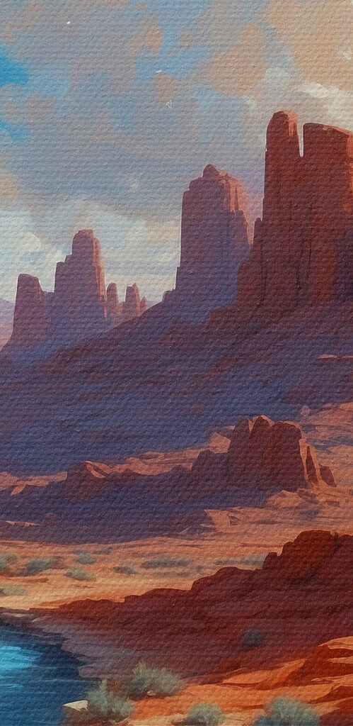 River running through a desert River running through a desert