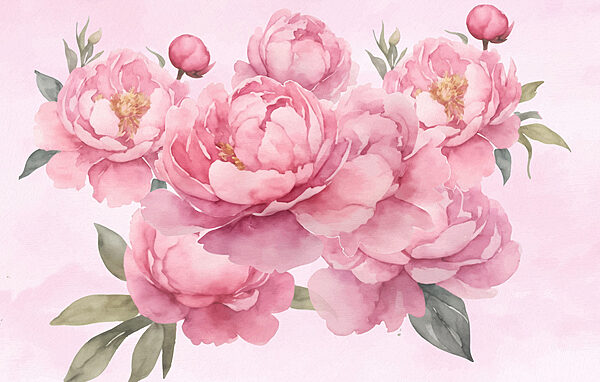 Gruppo di fiori rosa Gruppo di fiori rosa