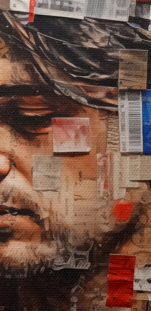 Man with many pieces of paper Man with many pieces of paper