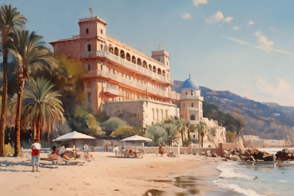 Building on a beach