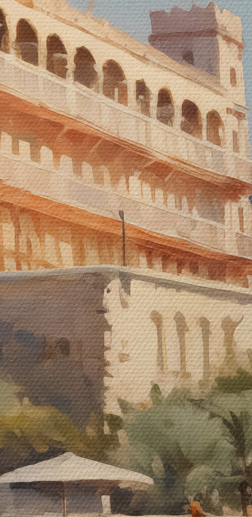 Building on a beach