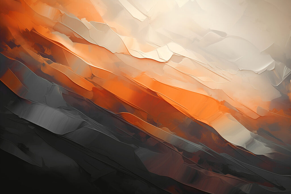 Close up of a painting