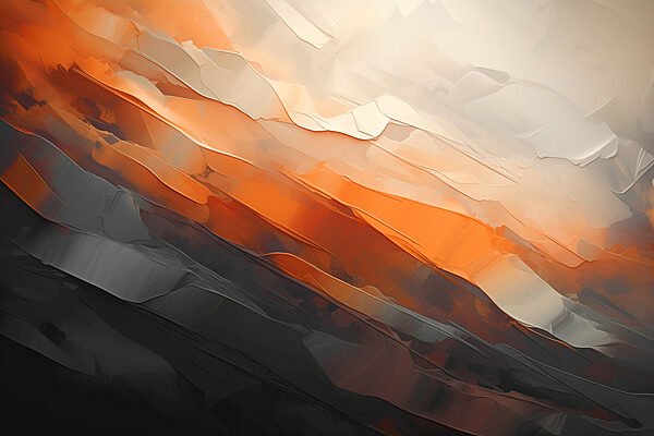 Close up of a painting
