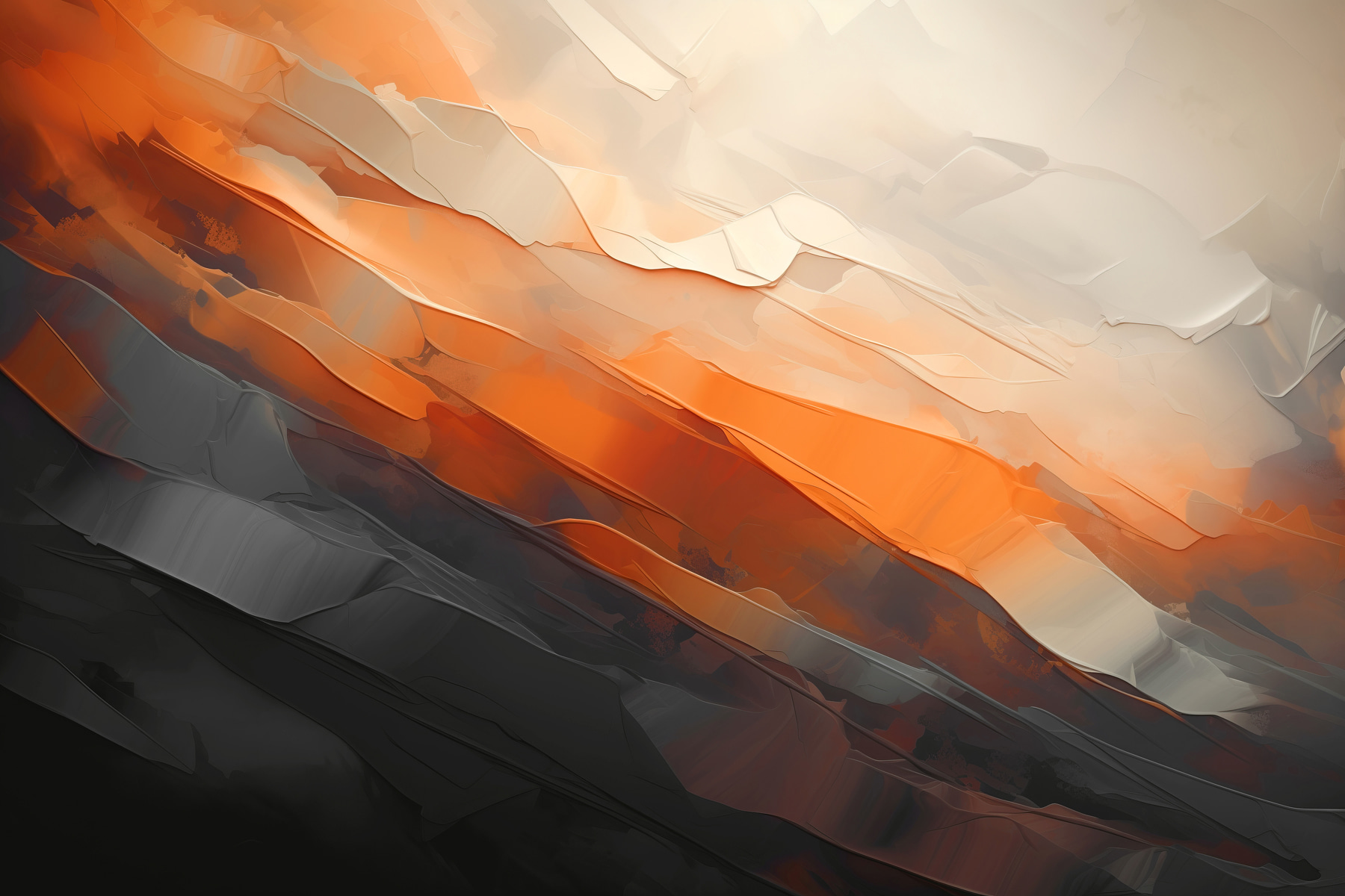 Close up of a painting