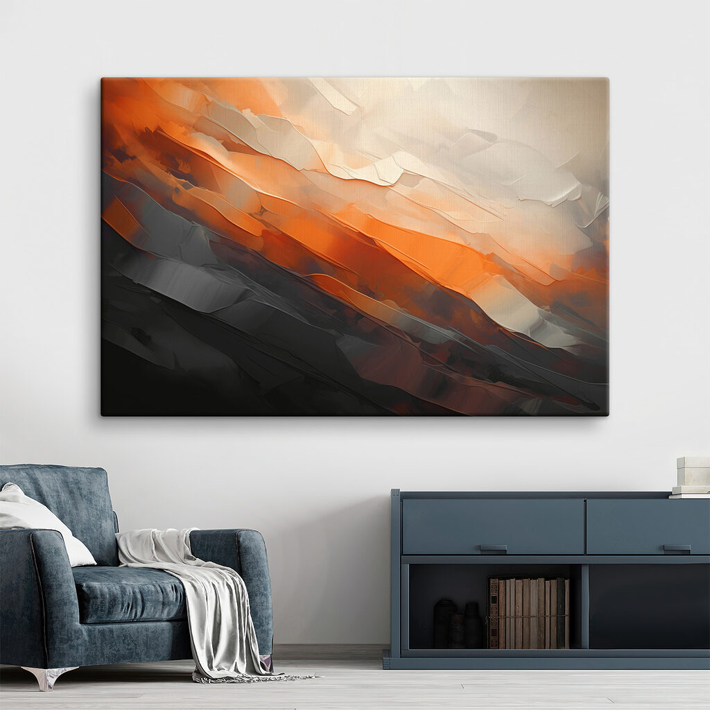 Close up of a painting