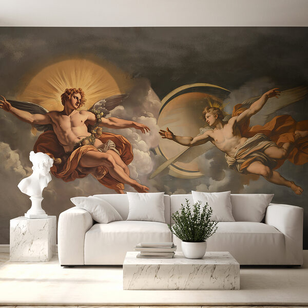 Pittura di angeli nel cielo Pittura di angeli nel cielo