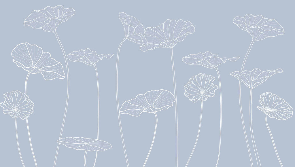 Disegno lineare di fiori Disegno lineare di fiori