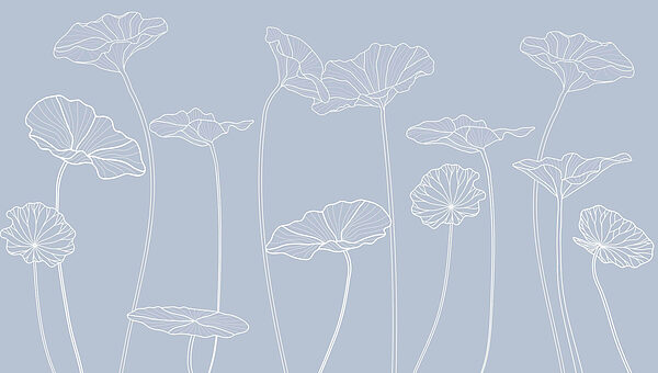 Disegno lineare di fiori Disegno lineare di fiori