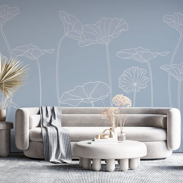Disegno lineare di fiori Disegno lineare di fiori