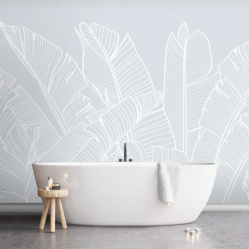 White line drawing of leaves White line drawing of leaves