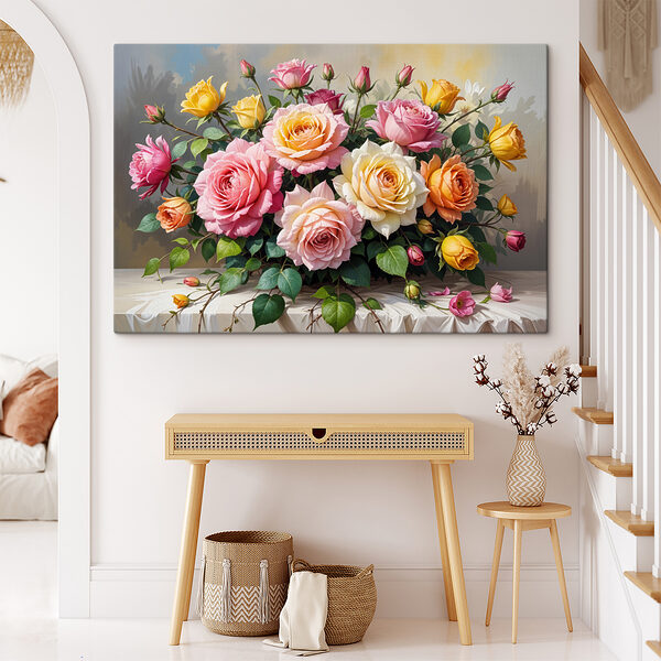 Bouquet of flowers on a table