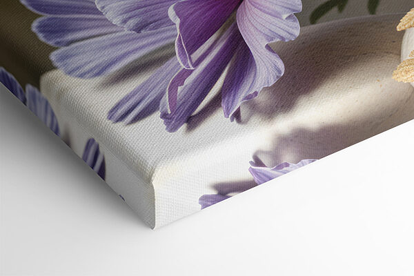 Close up of purple flowers