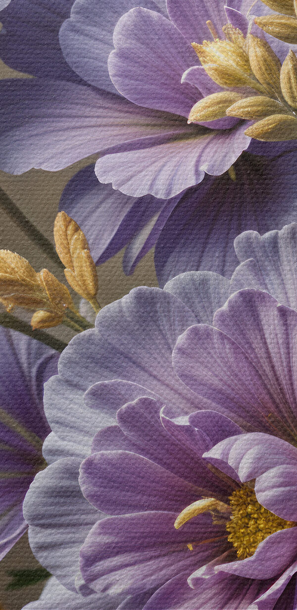 Close up of purple flowers