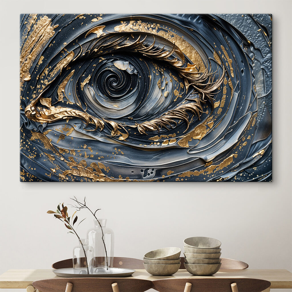 Swirling colors of an expressive eye Swirling colors of an expressive eye