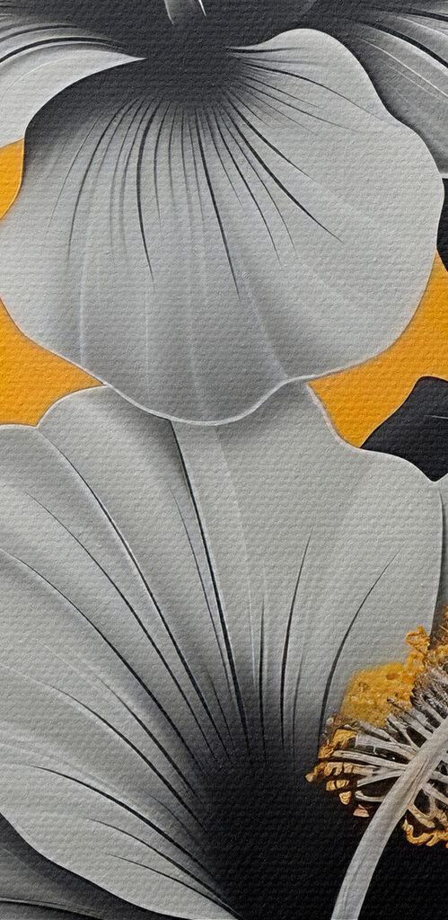 Elegant hibiscus on vibrant background Elegant hibiscus on vibrant background