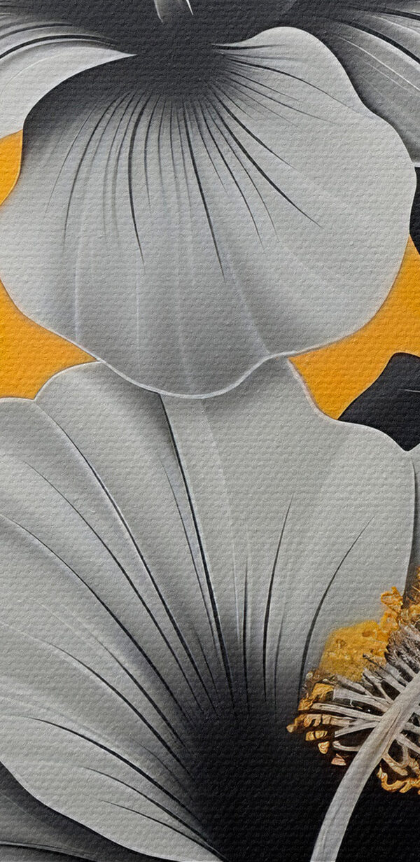 Elegant hibiscus on vibrant background Elegant hibiscus on vibrant background