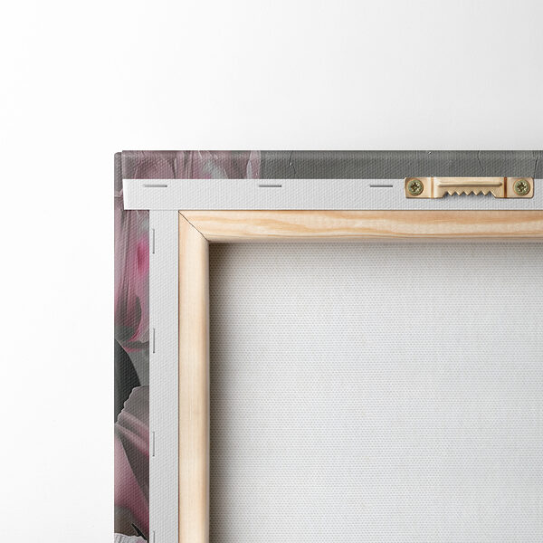 Painting of pink flowers in a vase Painting of pink flowers in a vase