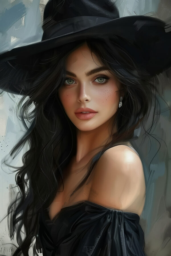 Woman wearing a hat Woman wearing a hat