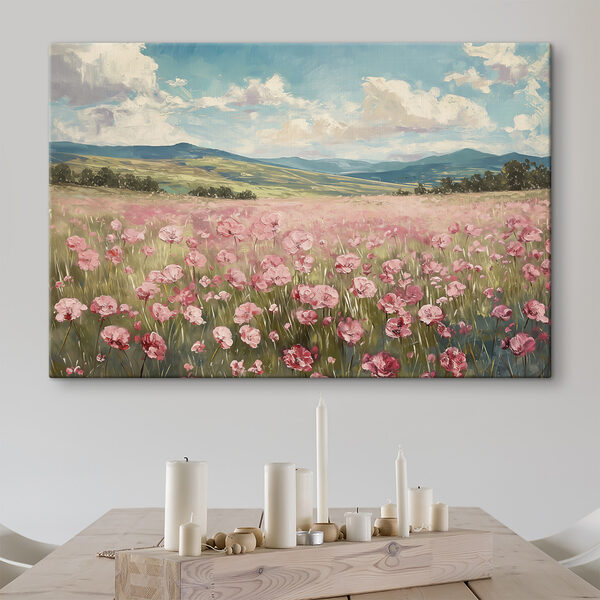 Quadri Quadri Campo di fiori rosa (COD: s40232)