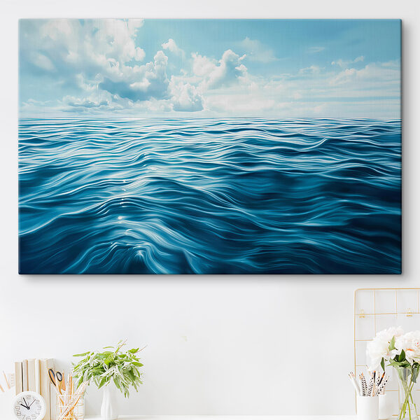 Quadri Quadri Un mare blu con le nuvole nel cielo (COD: s40235)
