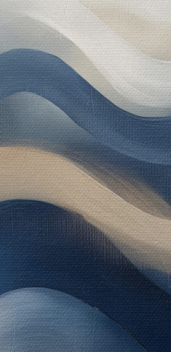 Blue and white wavy lines