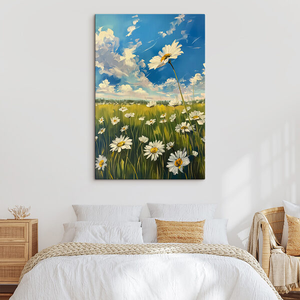 Field of white flowers