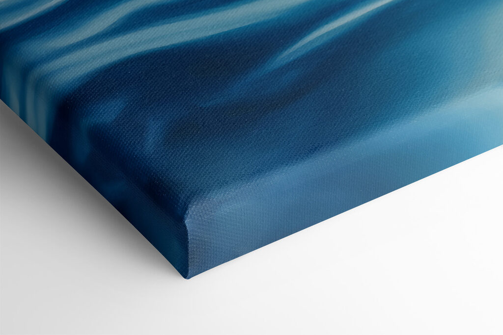 Blue ocean with white clouds