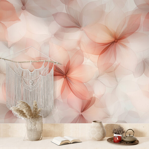 Group of flowers on a white background