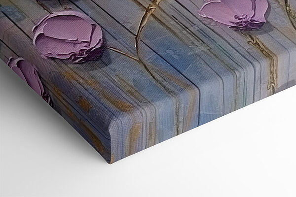 Painting of purple flowers
