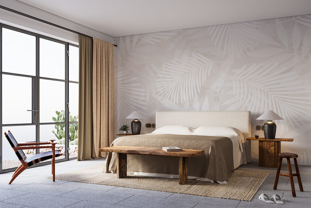 White leaves on a light background White leaves on a light background