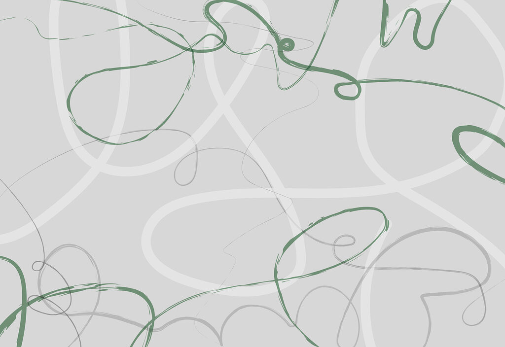 Linee ondulate verdi e grigie Linee ondulate verdi e grigie