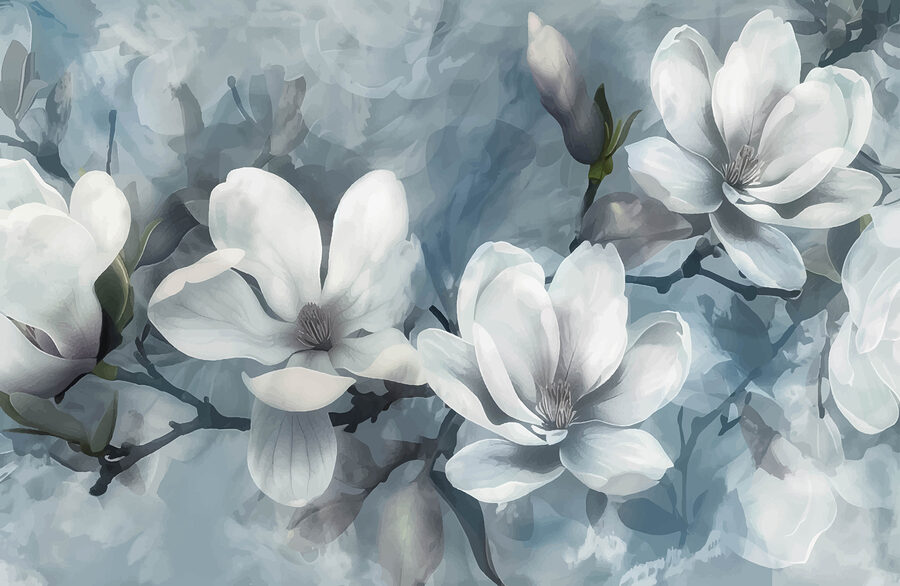 Gruppo di fiori bianchi