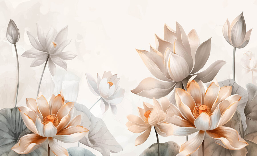 Carta da parati Primo piano di fiori - immagine 4