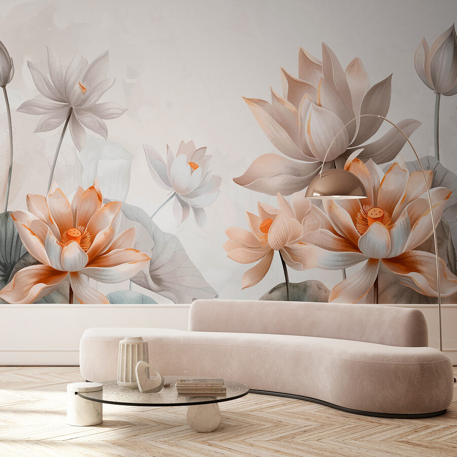 Carta da parati Primo piano di fiori
