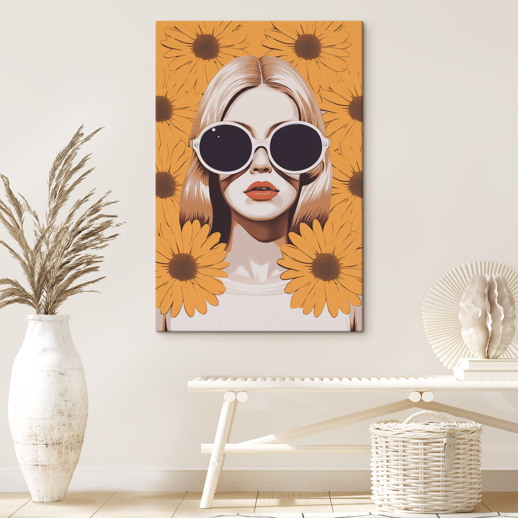Woman wearing sunglasses and a face mask Woman wearing sunglasses and a face mask