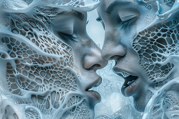 Close up of two people