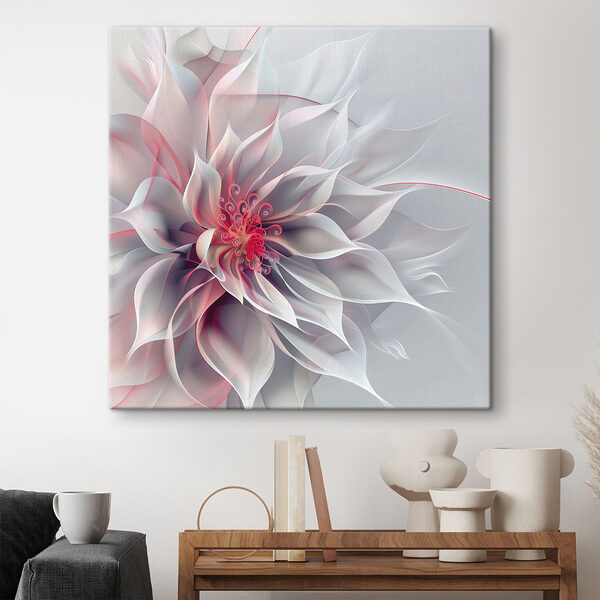 Quadri Fiore bianco e rosa (COD: s40360) Quadri Quadri Fiore bianco e rosa (COD: s40360)