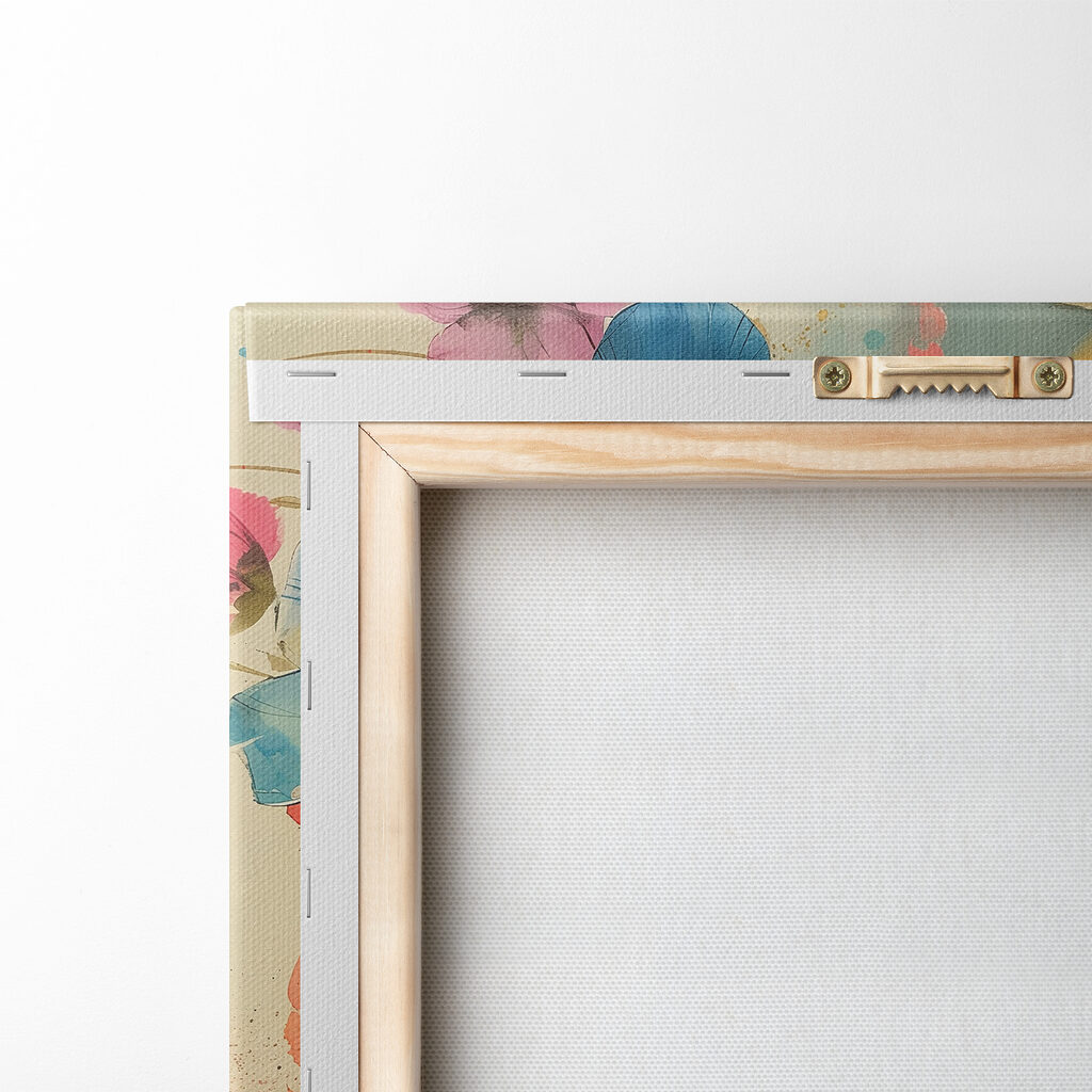 Painting of flowers on a white background Painting of flowers on a white background